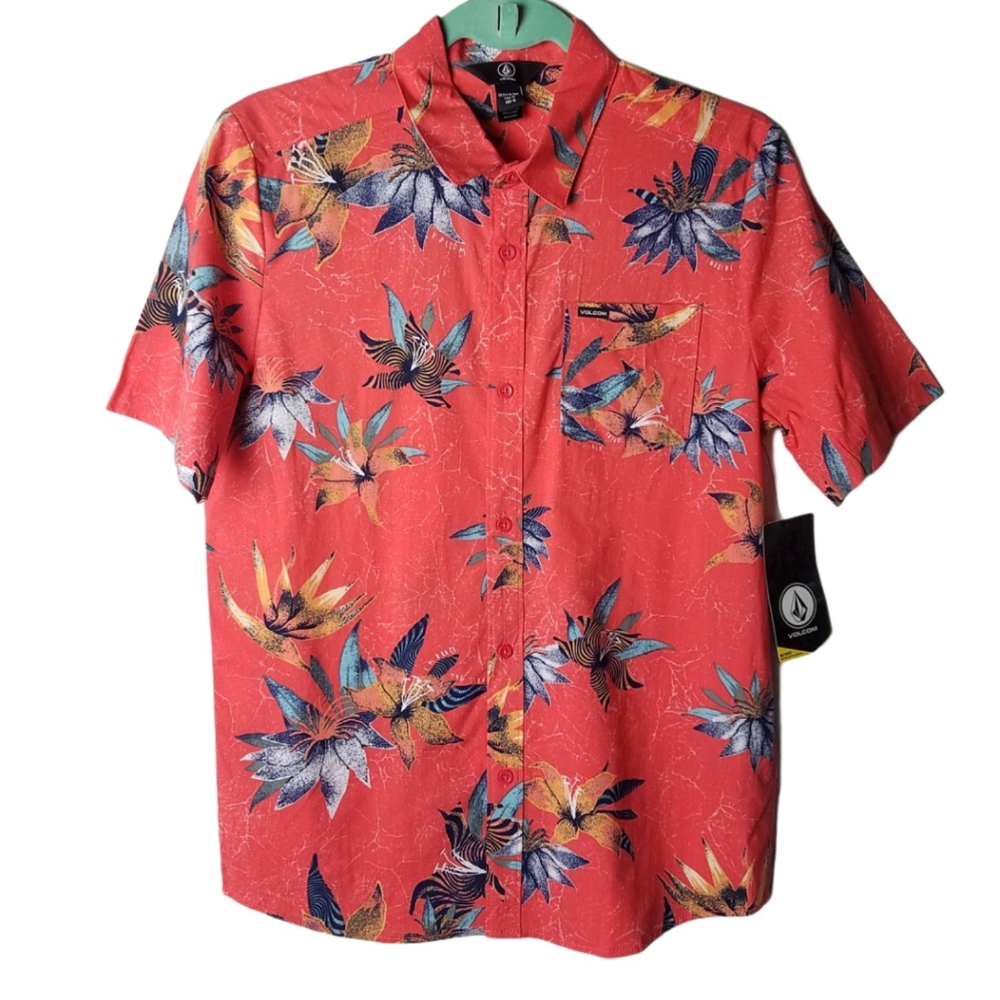 Volcom | Hawaiian Button up Dress Shirt XLARGE/ 14Y